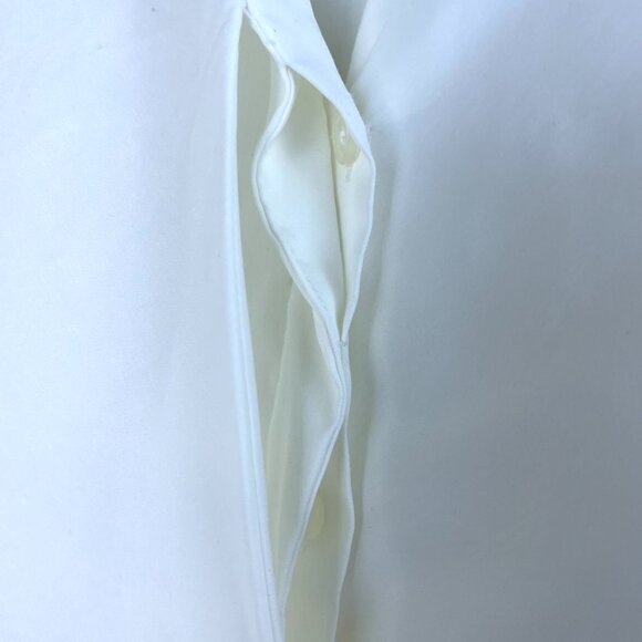 Chico’s Black Label White Wrap Women Blouse with Tie Waist Size 3 (XL, US 16-18) - Picture 6 of 12